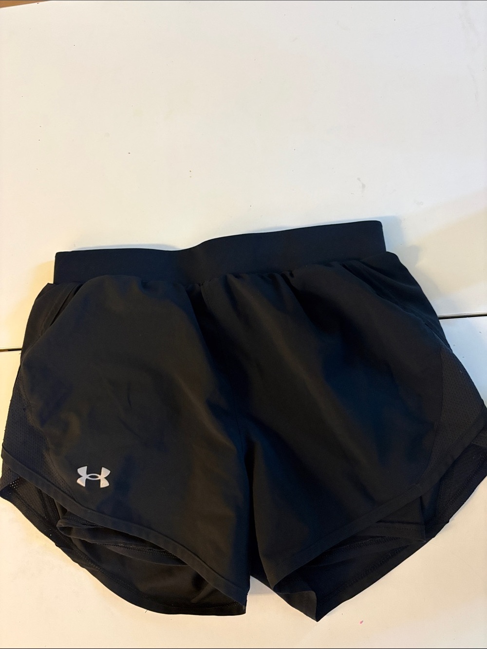 Under Armour Black Women's Athletic Shorts with Reflective Logo